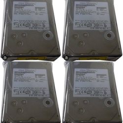 Lot Of 4 Hitachi HUA721010KLA330 1TB SATA2 3.0Gb/s 3.5" HDD -New