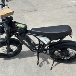 Ridstar Q20 Mini 20 Inch Fat Tire Electric Bicycle 28MPH 750w Motor 