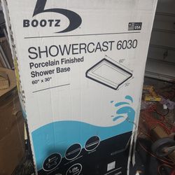 ShowerCast 60in x 30in Right Drain Pan Base(White) BRAND NEW