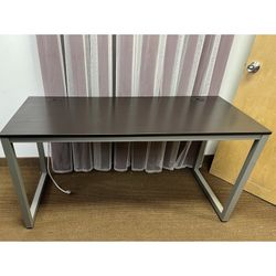 (1) Commercial Grade Office SHW 55" Computer Desk. No power strip on 1 left. That was purchased. 