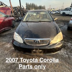 2017 Toyota Corolla Parts Only