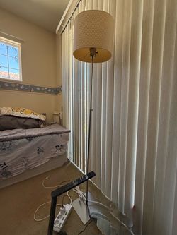 Floor Lamp with Drum Shade
