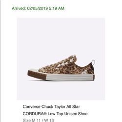 NEW IN BOX CONVERSE ALL STAR CORDURA OX BAPE STYLE CAMO SIZE 11