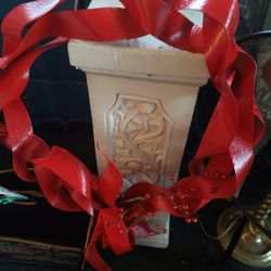 Red Metal Wreath