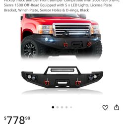 2007–2013 GMC Sierra 1500 Front Bumper