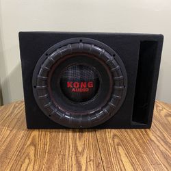 New 12” Kong Audio Subwoofer + New Slot Vented Enclosure 