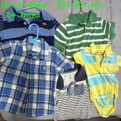 12 to 24 months boys shirts