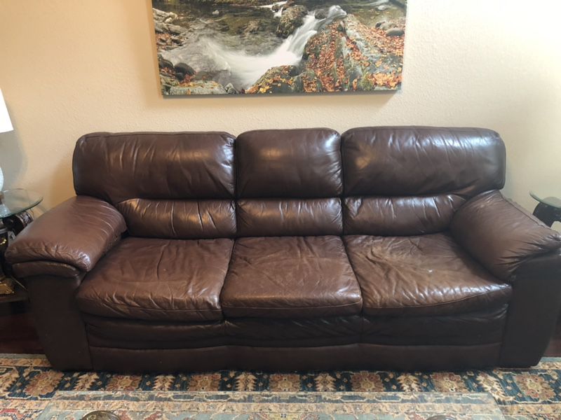 Leather Sofa and Loveseat-purchased from Rooms to Go