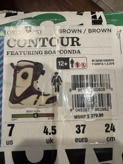 K2 Contour BOA Women’s Snowboard boots Size 7