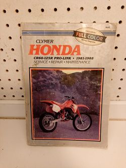 Honda CR60-125R Pro-Link 1981-1988 Repair Manual