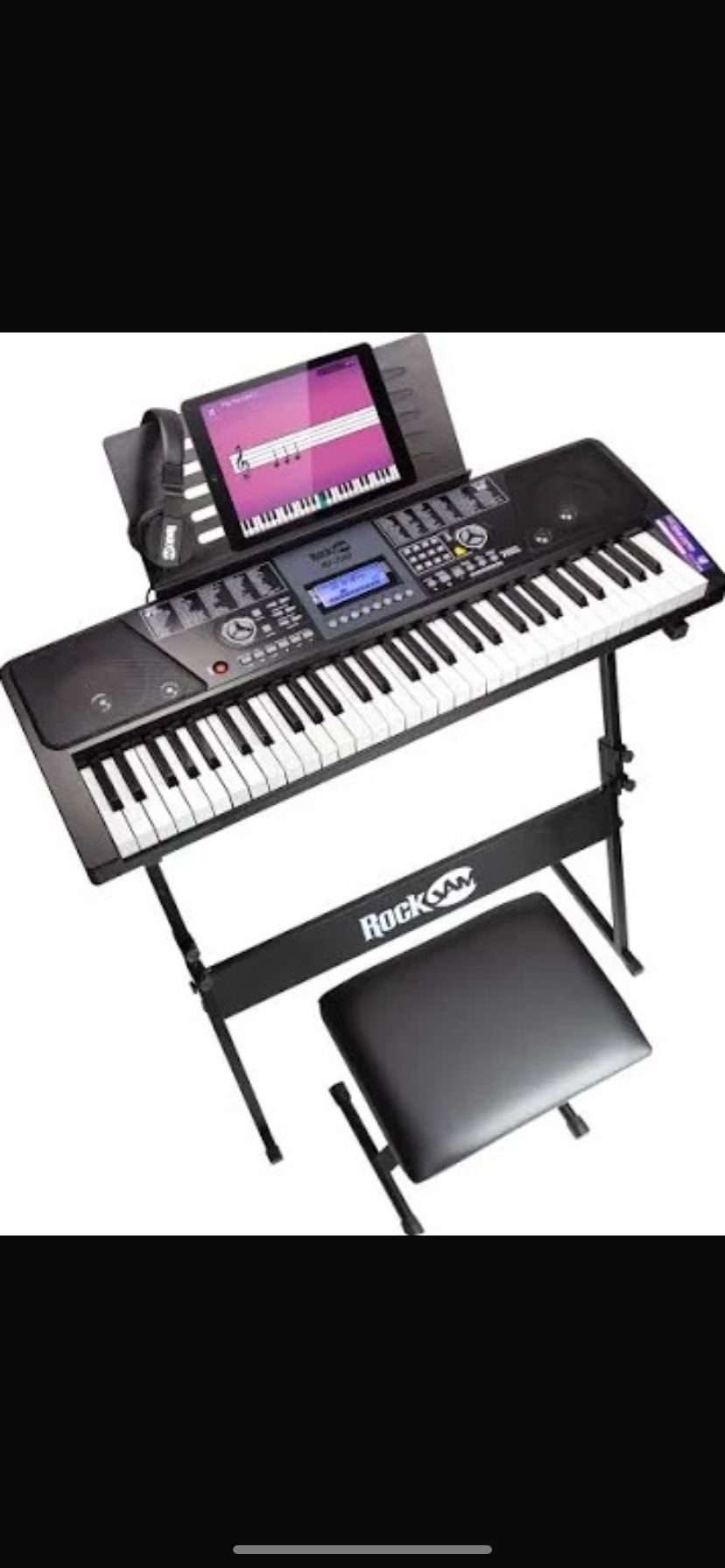 Rock jam 61-Key Keyboard Piano Super Kit