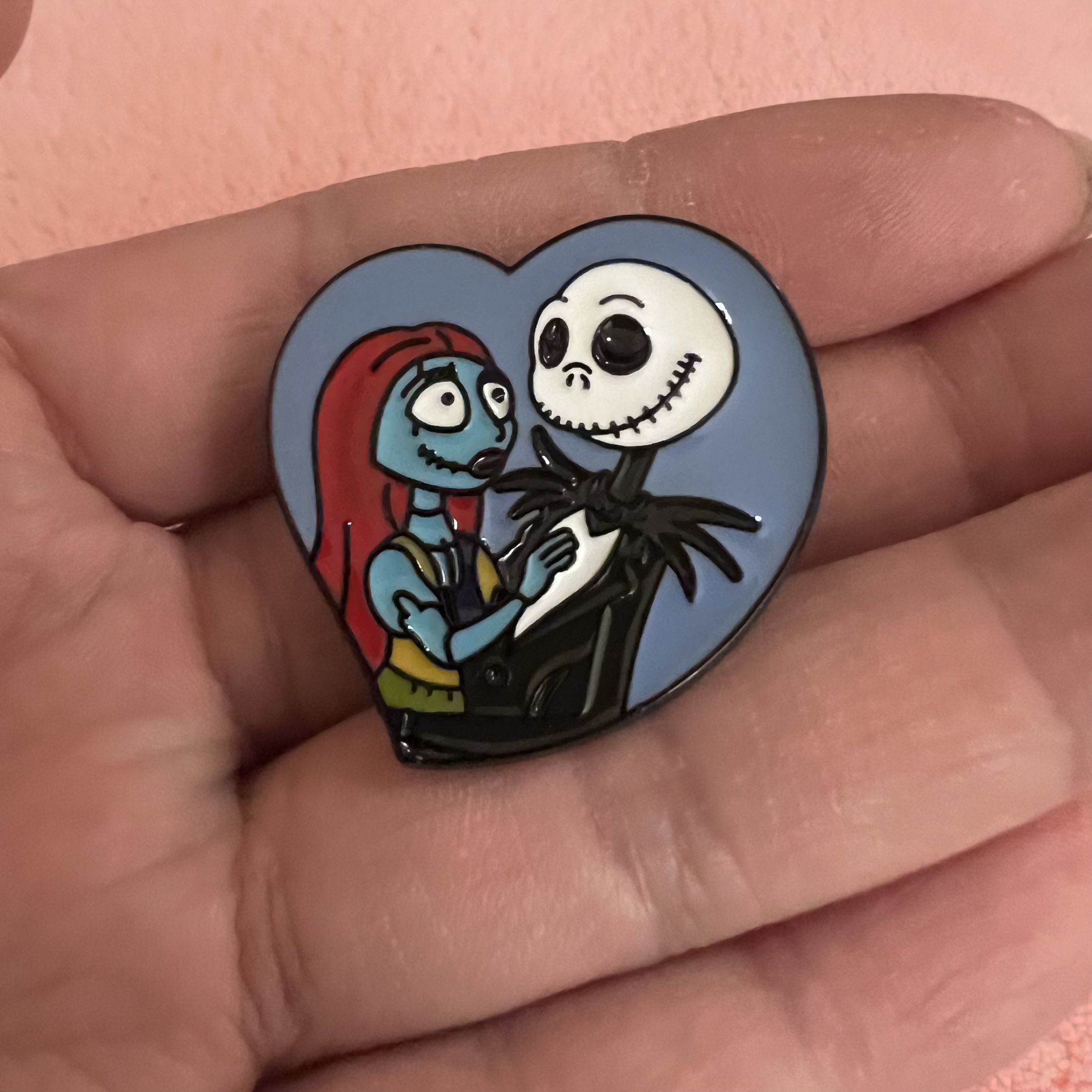 jack and sally enamel pin      (shipping only)