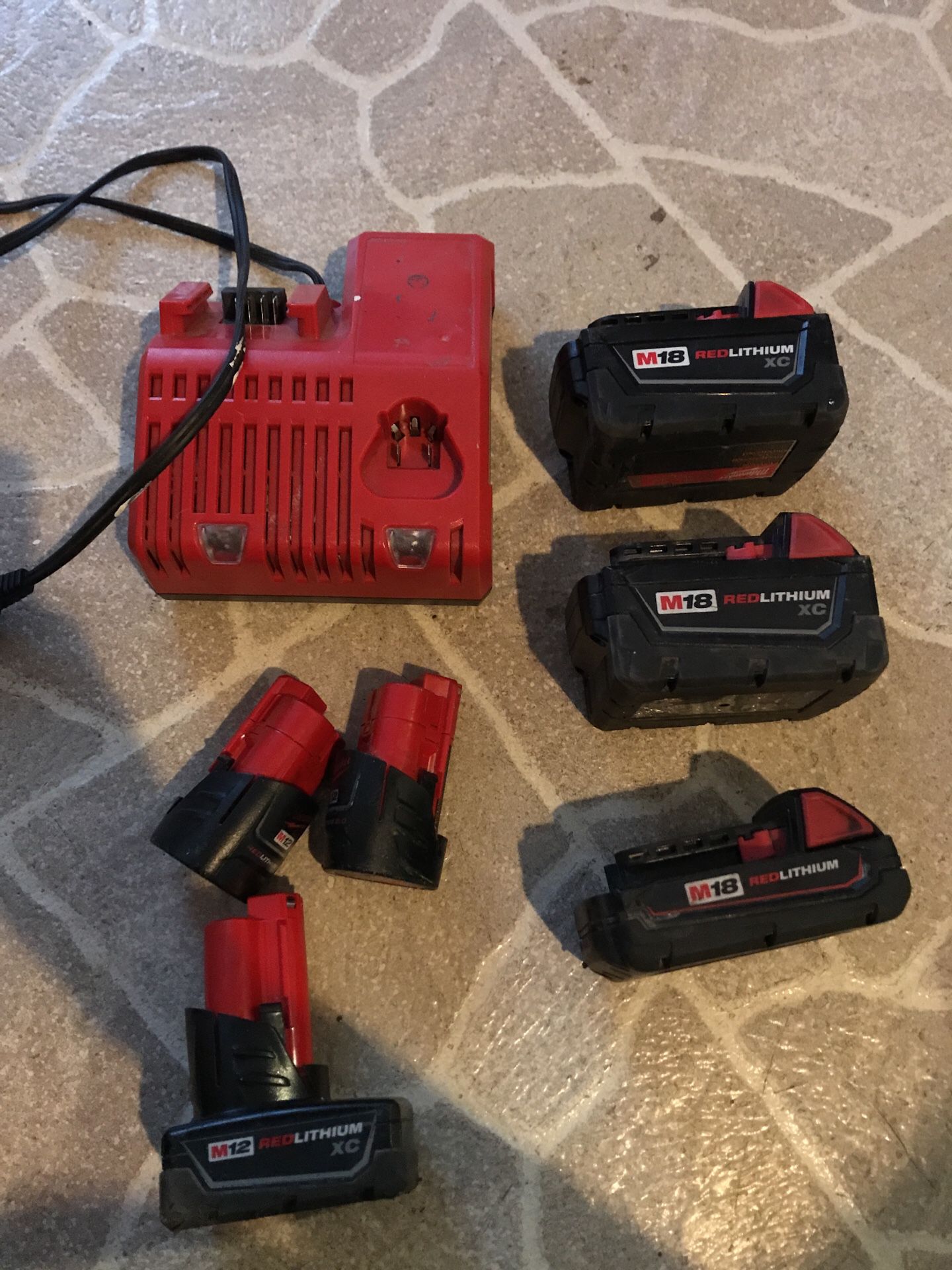 Milwaukee batteries and charger