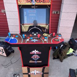 Nba One Up Arcade Machine With Riser Excellent Condition Barely Used