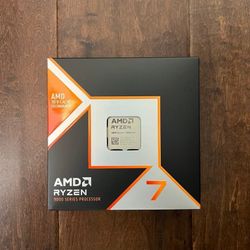 AMD 9000 series Ryzen 7 9800x3d 8-core, 16-thread desktop processor new in hand