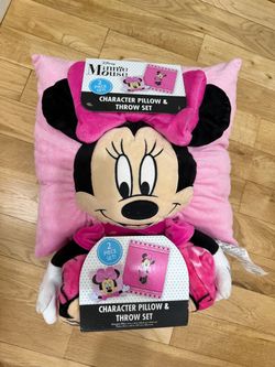 Minnie Mouse Pillow and Throw Blanket