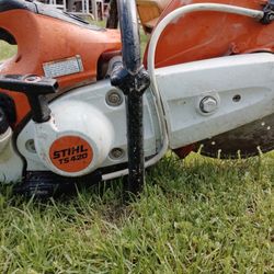 Stihl ts 420  concrete  demo saw 