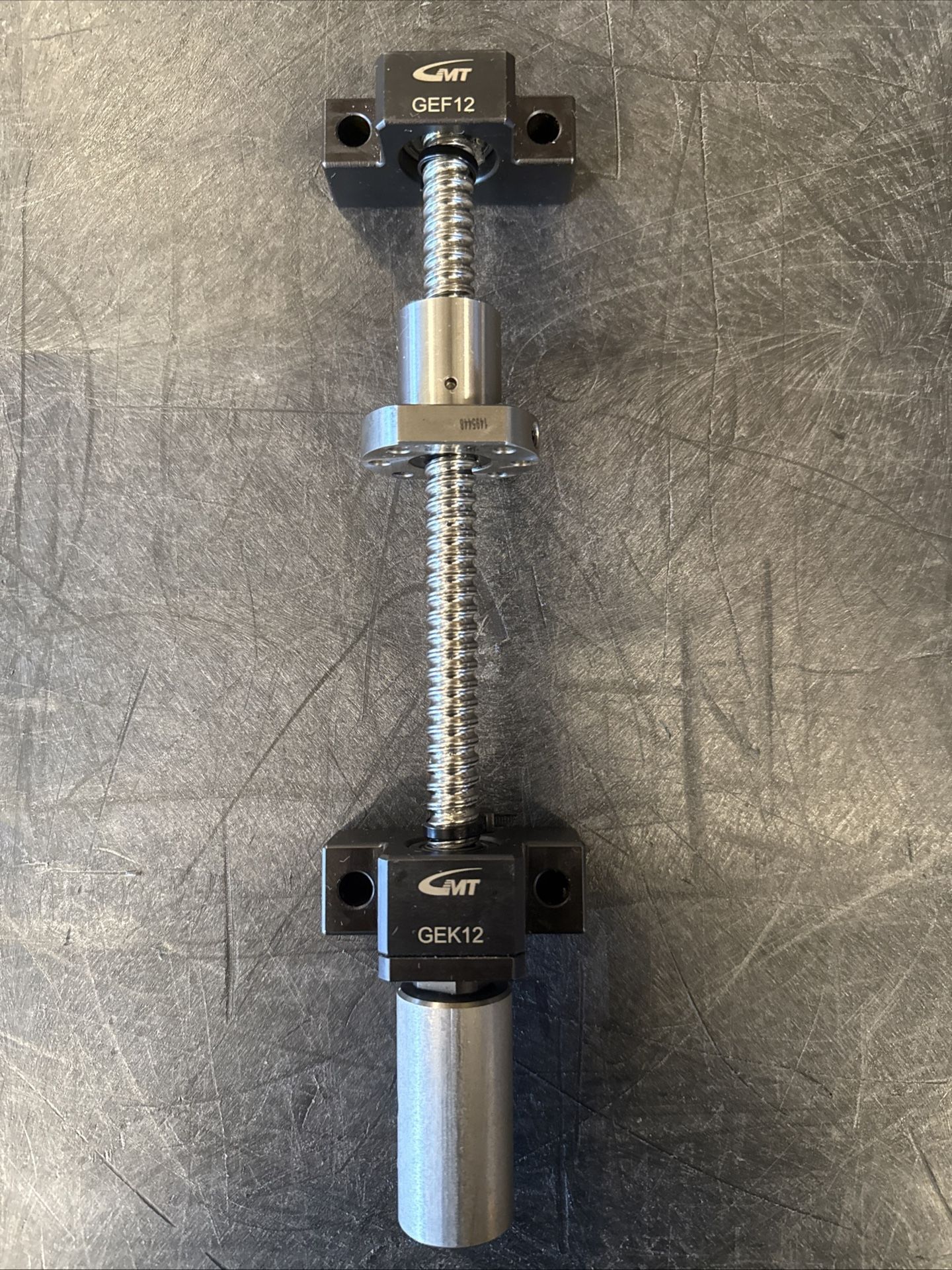 PMI STANDARD ROLLED BALL SCREW SET WITH GMT GEK12/GEF12 BALL SCREW SUPPORT UNIT