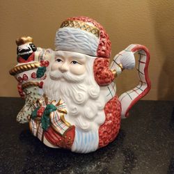 Santa Teapot One Of A Kind BRAND NEW