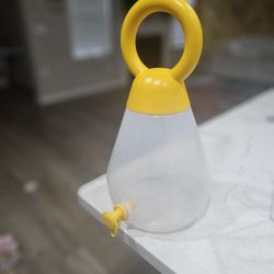 IKEA NÄBBFISK Jar With Tap, Transparent-Bright Yellow, 4 l, 4.2 qt, Brand NEW