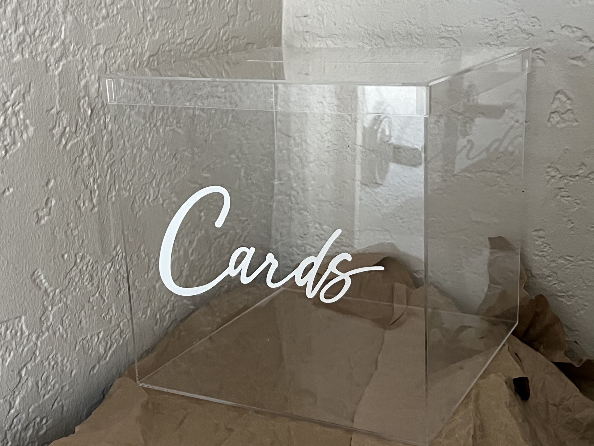 Large acrylic Card Box New