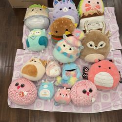 5 Plush Lots (Squishmallows, Disney, Ty, Etc) - Read Post For Details
