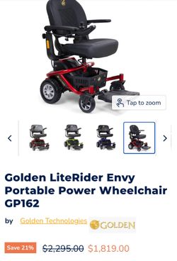 Golden LiteRider Envy Portable Power Wheelchair GP162