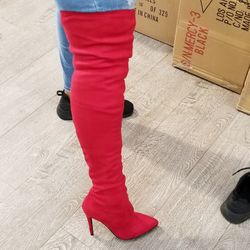 Red passion thighhigh boots new