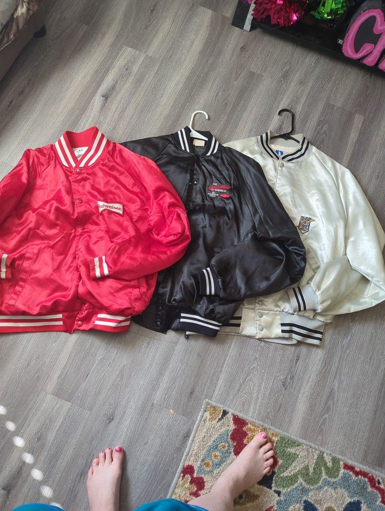 Vintage Silk Bomber Jackets
