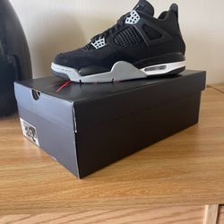 Jordan 4 Black Canvas 