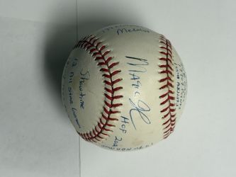 Magic Johnson Signed Career-Stat Baseball - Lakers