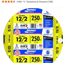Romex Wire 12/2 250ft