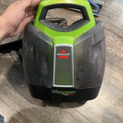 Little green pro heat cleaner and bissel turbo clean 