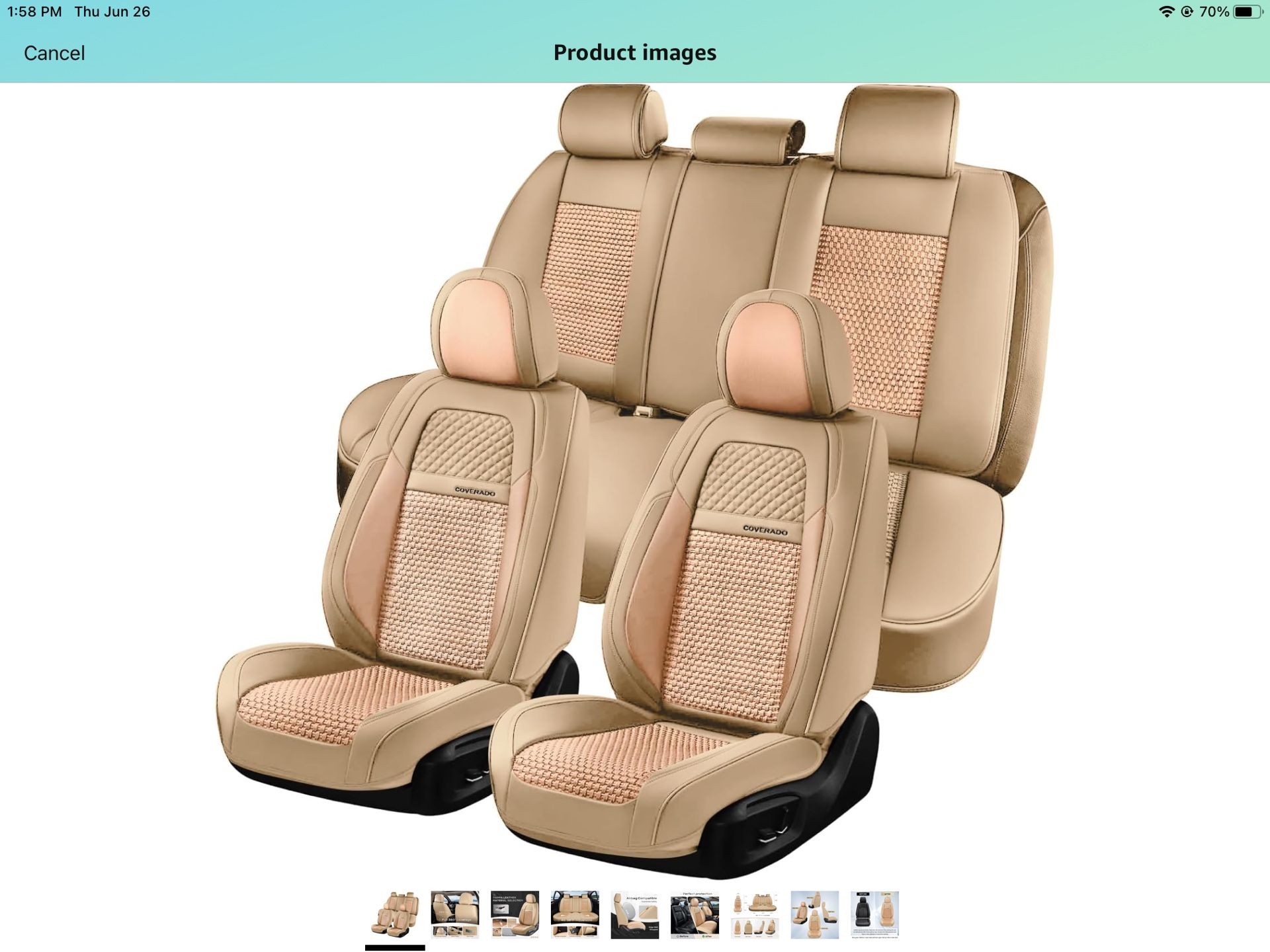 Coverado Car Seat Covers Full Set