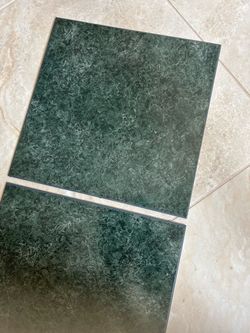 Green Marble-Look Ceramic Floor Tiles