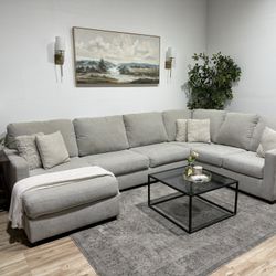 Living Spaces Sectional Couch - Delivery Available 