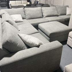 SECTIONAL COUCH SOFA Flexsteel Collins 5-piece Fabric