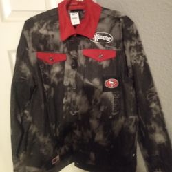BRAND NEW 49ER JEAN JACKET SIZE ADULT M 70% OFF!!!