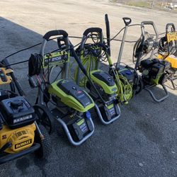 Gas And Electric Pressure Washer/ Each Has A Different Price 