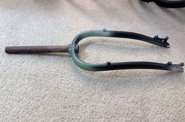 26" Fat Tire Bicycle Fork - Camouflage Camo Steel Dual Side Disk Brakes