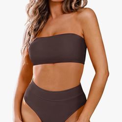 Pink Queen Women's Removable Strap Wrap Pad Cheeky High Waist Bikini Set Swimsuit