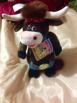 12" Vintage 1995 The BUTTS GRAND OLE OPRY LUKE THE BULL STUFFED ANIMAL PLUSH TOY.