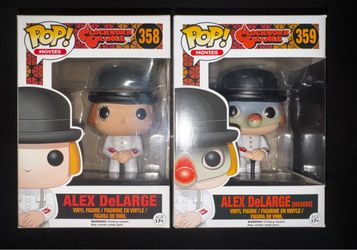Funko Pop A Clockwork Orange Alex DeLarge #358 & #359 Set Of 2