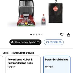 LIKE NEW Hoover PowerScrub Deluxe Carpet Cleaner