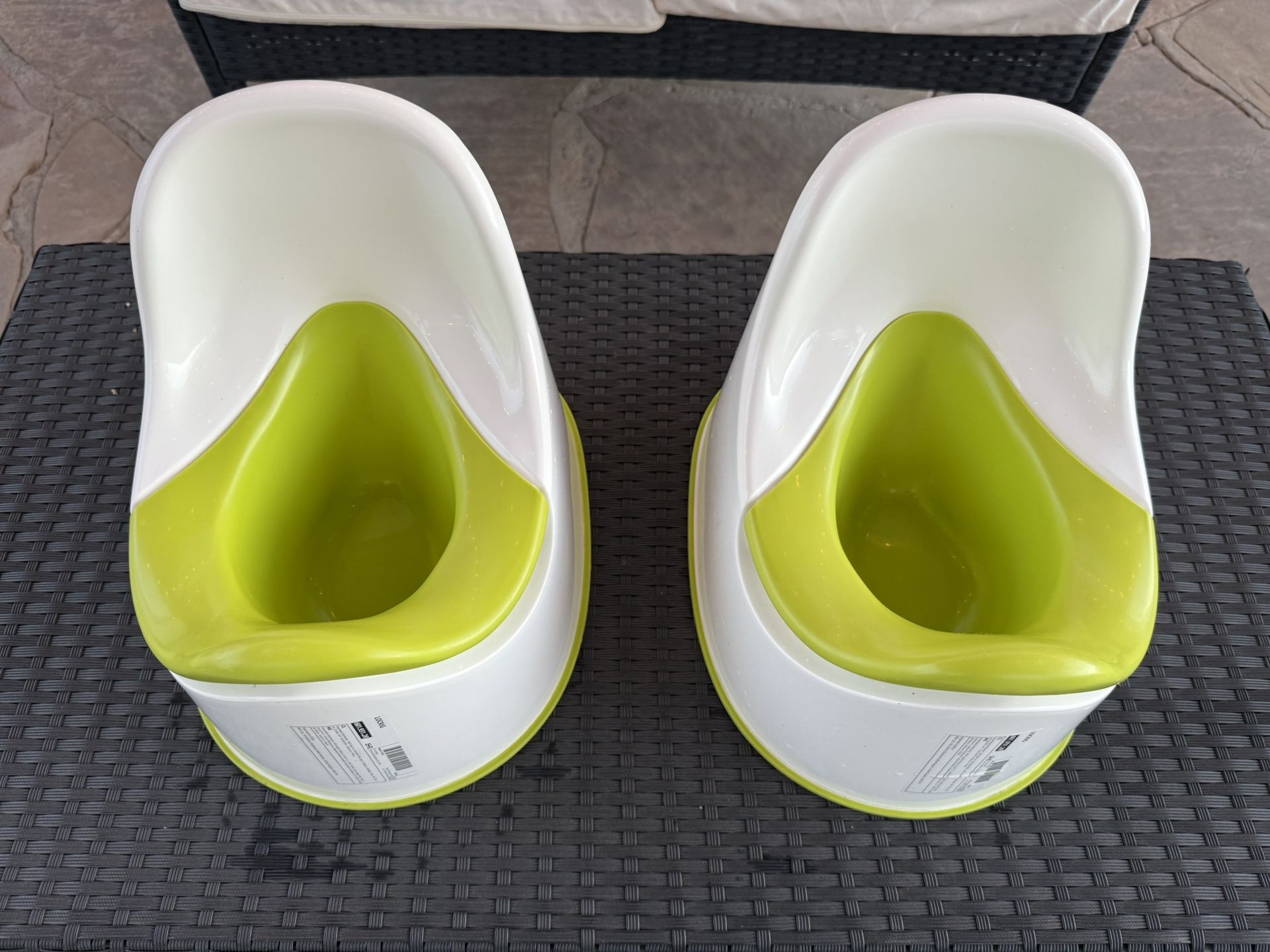 Children's potty, white/lime