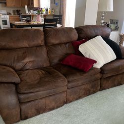 Brown Couch Recliner