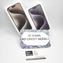 New Apple iPhone 15 Pro Max Unlocked For All Carriers - 90 DAY WARRANTY - $1 DOWN - NO CREDIT NEEDED 