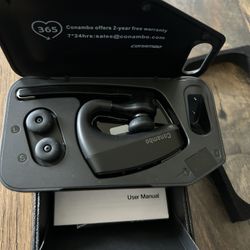 Conambo K10C Bluetooth Headset V5.2, Wireless Headset with CVC8.0 Dual Mic Noise Cance