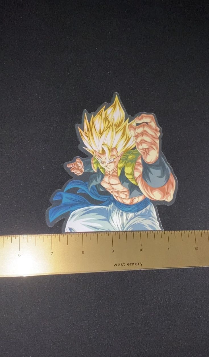 Dragon Ball Z Gogeta 3D Lenticular Anime Decal Sticker