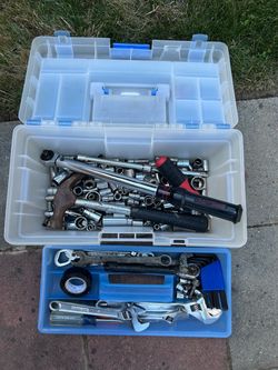 Tools with tool box $30